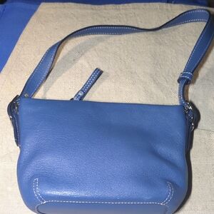 Coach Blue Leather Shoulder Bag